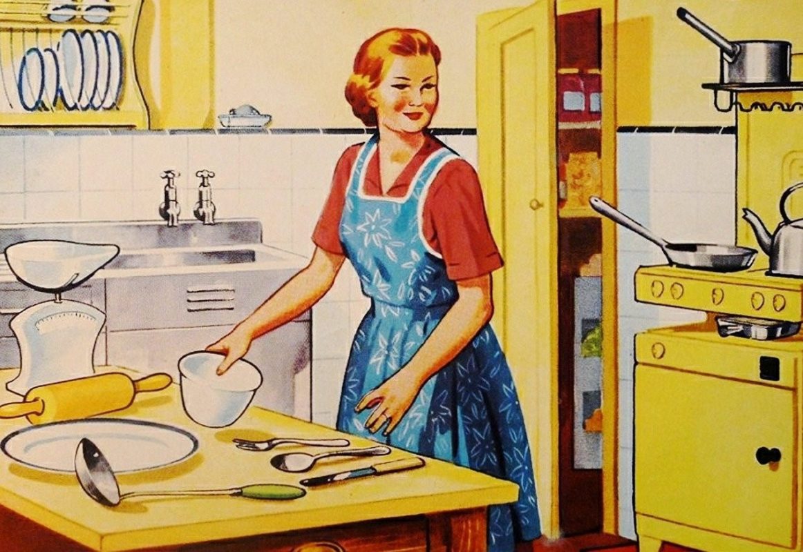 As trad wives não estão apenas cozinhando, estão ajudando a reaquecer a ideologia que dizia que lugar de mulher é onde ela não incomoda (Ilustração: ArtsyBee / Pixabay)