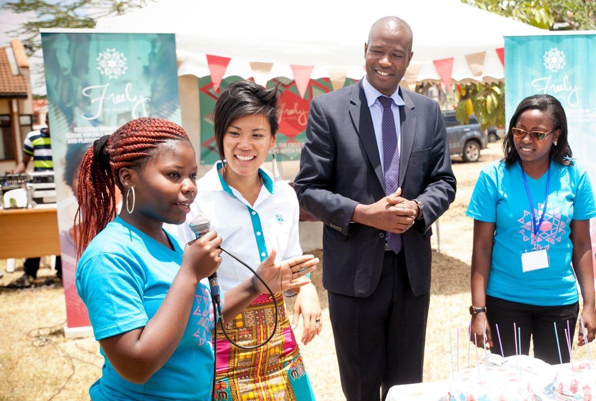 Lydia ao entrar na organização Freely in Hope em 2015: de estagiária a dirigente na área de prevenção ao abuso sexual da organização (Foto: Arquivo Pessoal)