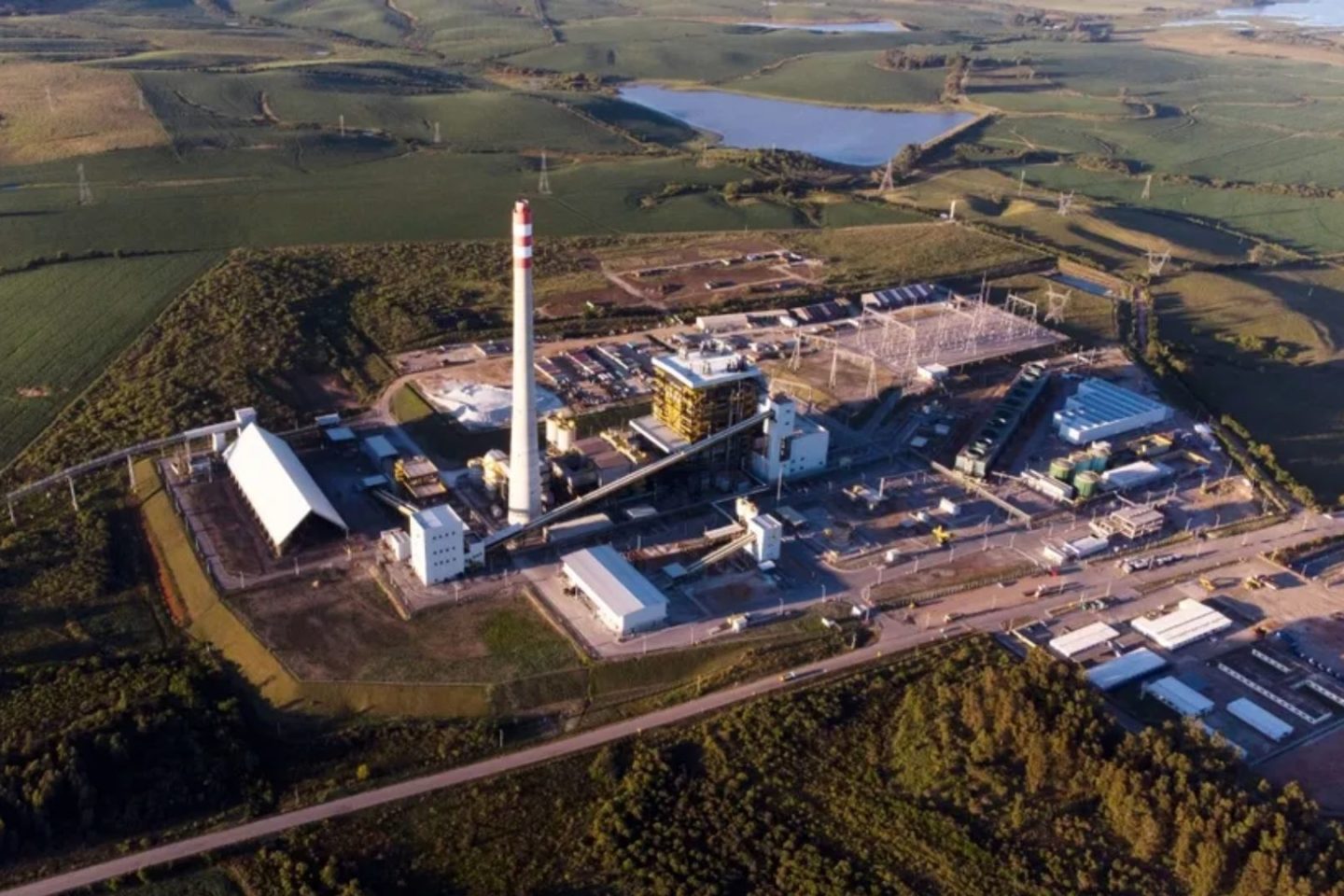 A Usina Termelétrica Pampa Sul, maior emissora individual de 2024: emissões de gases de efeito estufa cresceram 29% (Foto: Divulgação / UTE Pampa Sul)