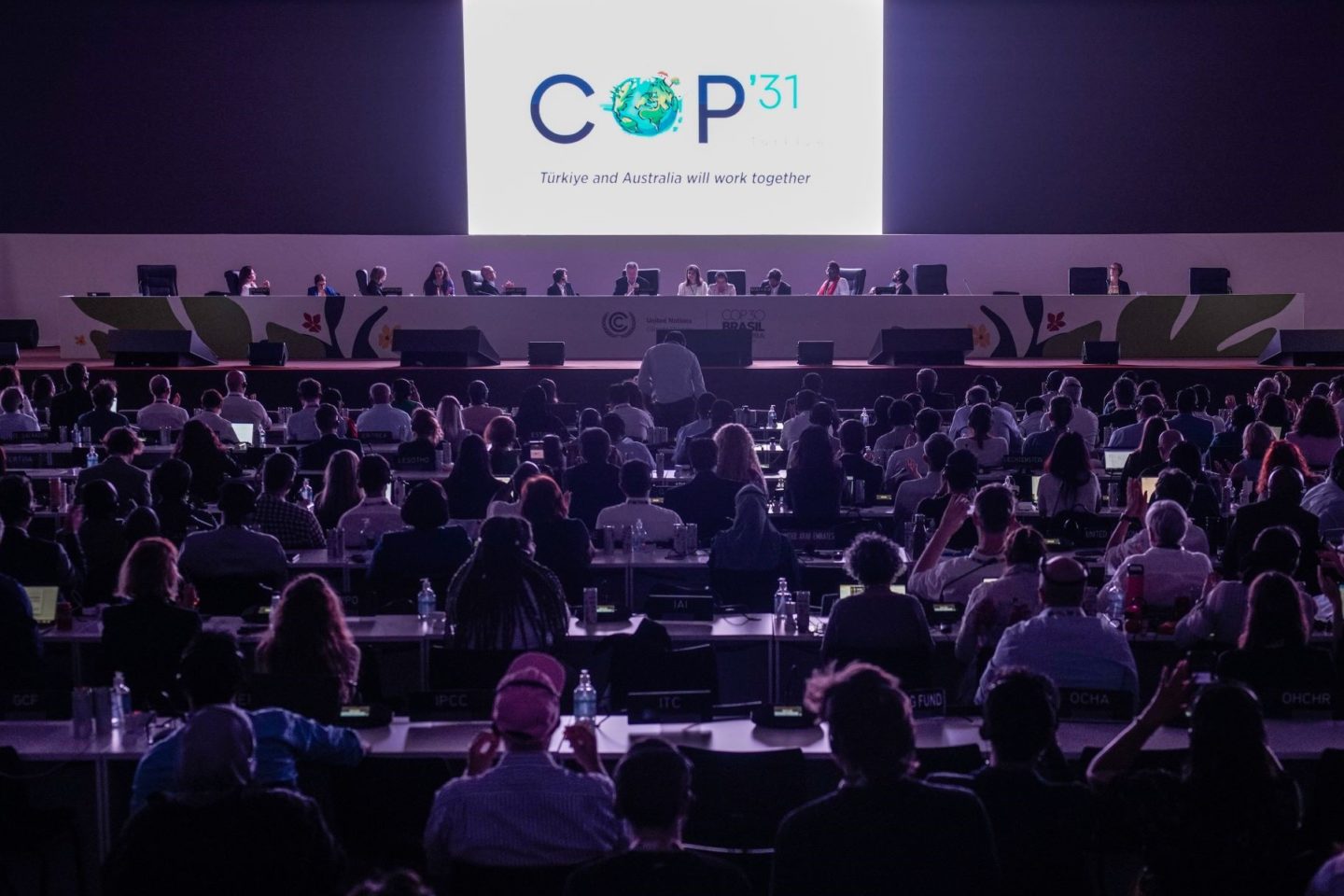 Anúncio na COP30, em Belém, da copresidência de Turquia e Austrália para a COP31: mapas do caminho para fim dos combustíveis fósseis e para desmatamento zero na pavimentação da estrada para a próxima Conferência do Clima (Foto: Rafa Neddermeyer / COP30 - 22/11/2025)