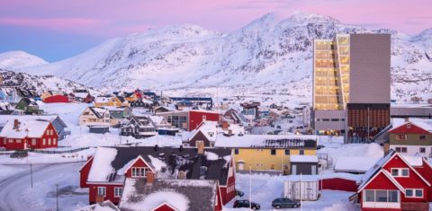 Paisagem gelada de Nuuk, capital da Groenlândia: Donald Trump transformou ilha coberta de gelo, com menos de 60 mil moradores, num dos lugares mais falados do mundo (Foto: Governo da Groenlândia)