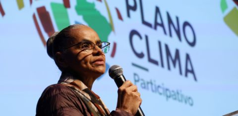 A ministra Marina Silva em encontro para elaboração do Plano Clima: governo divulga sumário-executivo com estratégias para adaptação e mitigação (Foto: Rovena Rosa / Agência Brasil - 15/08/2024)