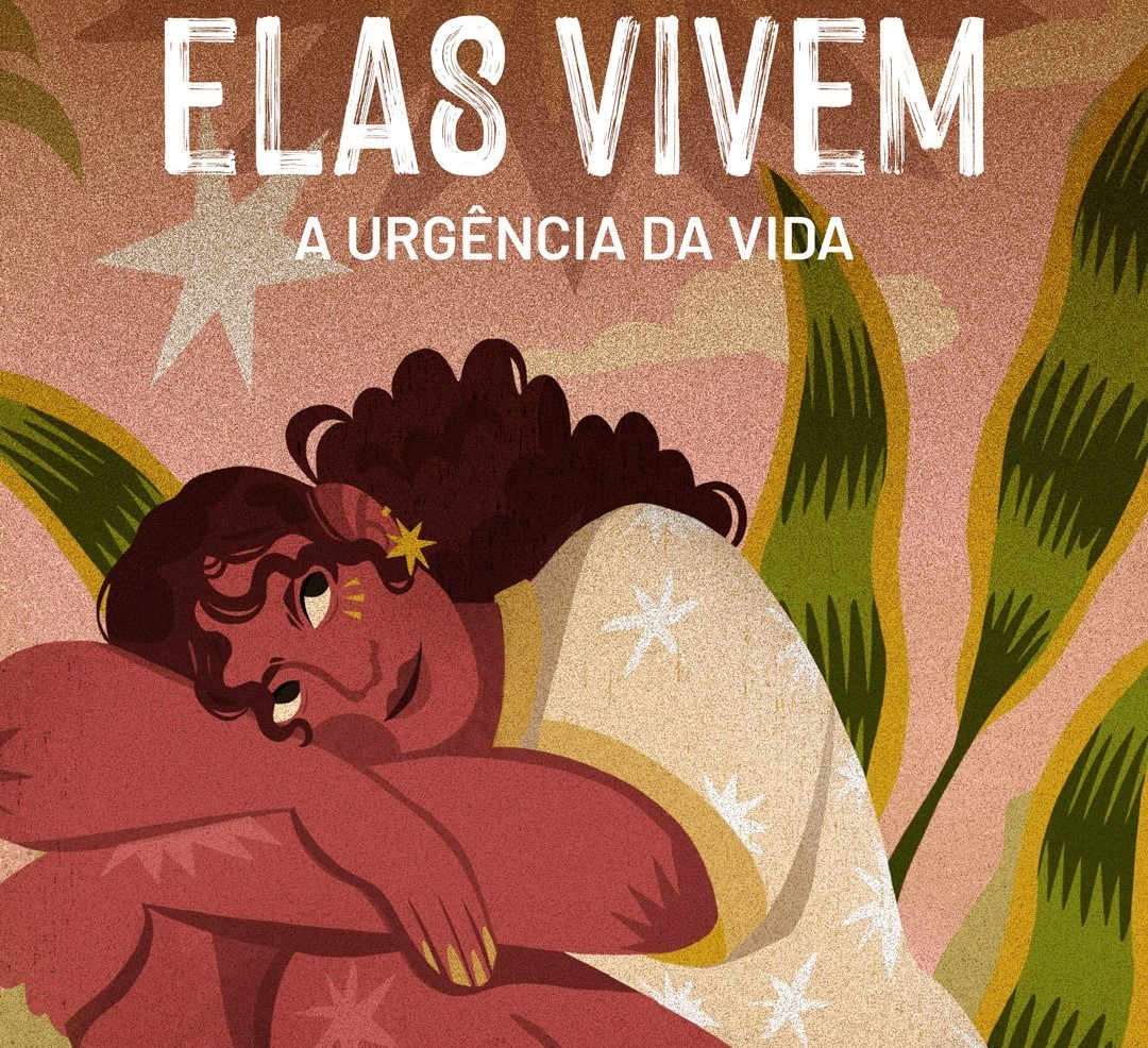 Capa do boletim 'Elas vivem': pesquisadoras cobram mais ação e menos omissão do estado (Ilustração: Marina Hauer / CeSEC)
