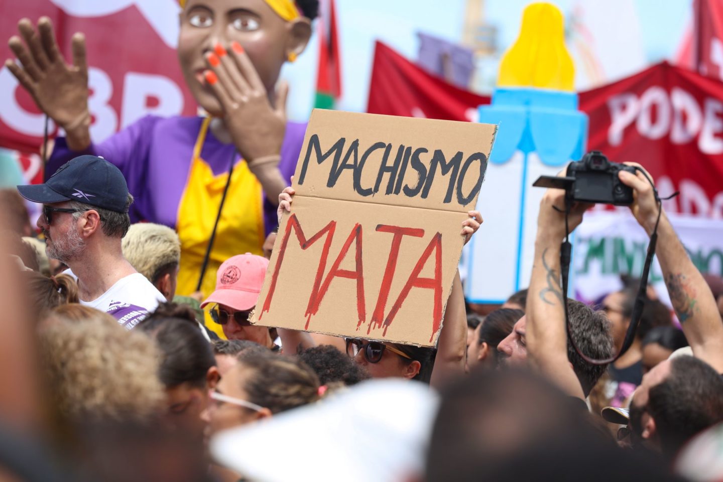Ato contra violência de gênero no Rio: redpill, incels, chans e outros termos de ódio contra mulheres se multiplicam na internet (Foto: Tomaz Silva / Agência Brasil - 08/03/2026)