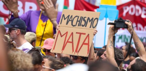 Ato contra violência de gênero no Rio: redpill, incels, chans e outros termos de ódio contra mulheres se multiplicam na internet (Foto: Tomaz Silva / Agência Brasil - 08/03/2026)