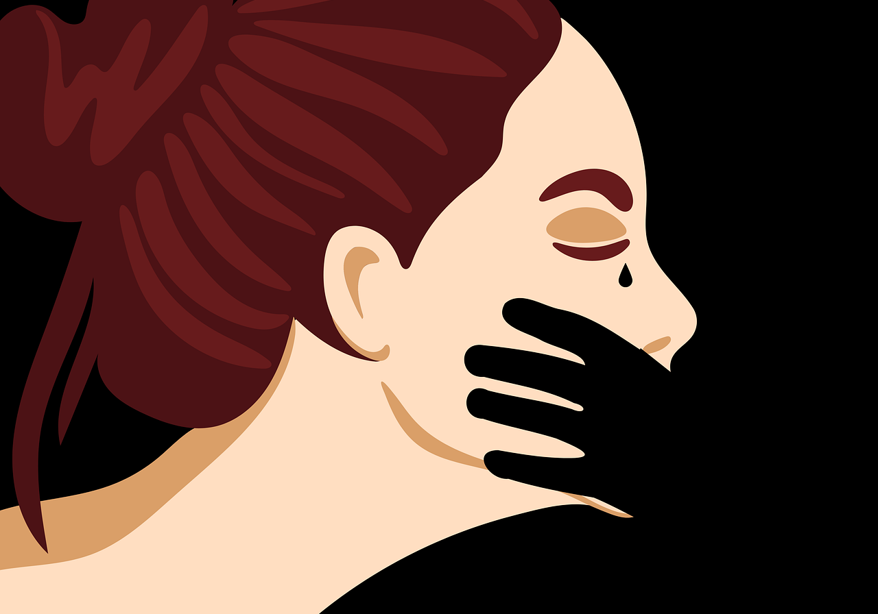 Vítimas de silenciamento em casa, no trabalho e na vida, mulheres são maioria entre as pessoas com queixas vocais (Ilustração: RosZie / Pixabay)
