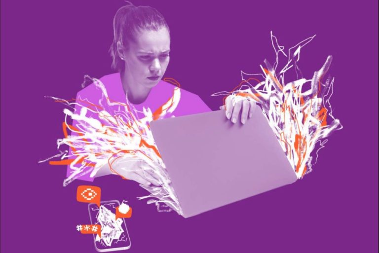 Dia Mundial da Liberdade de Imprensa: relatório da ONU Mulheres destaca avanço da violência online contra mulheres jornalistas e aumento da autocensura (Ilustração: ONU Mulheres)