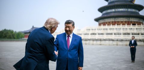 Xi Jinping recebe Donald Trump em Pequim: economia da China avança com densidade industrial e sistemas tecnológico-industriais sobrepostos (Foto: Daniel Torok / White House)