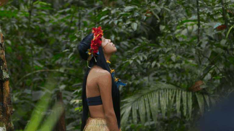 Marinalva Arara, personagem do documentário Fluxo Azul. (Foto: Divulgação)