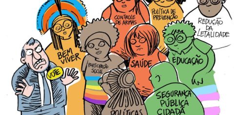 Eleições 2026: mais prisões não significam mais segurança (Ilustração: Junião / Ponte Jornalismo)