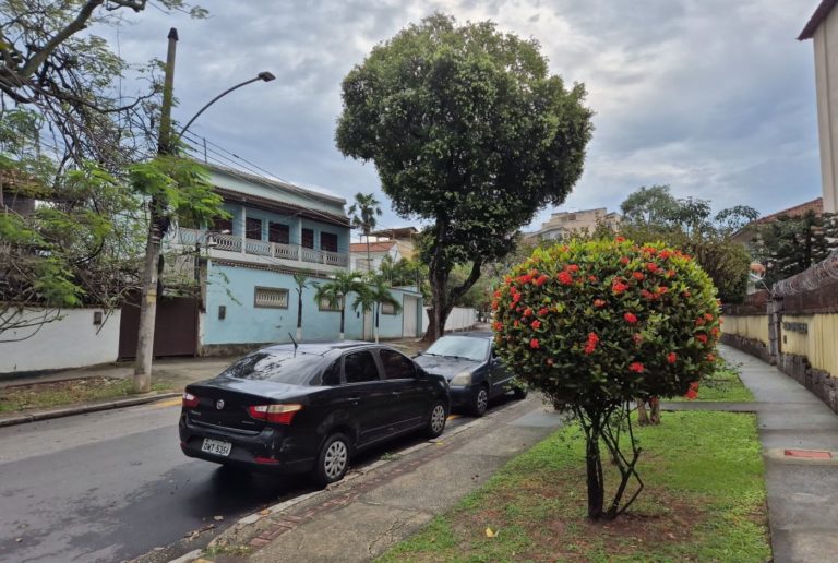 Muros altos, reforço de arame farpado, câmeras: preocupação com a segurança no Bairro dos Ingleses (Foto: Oscar Valporto)