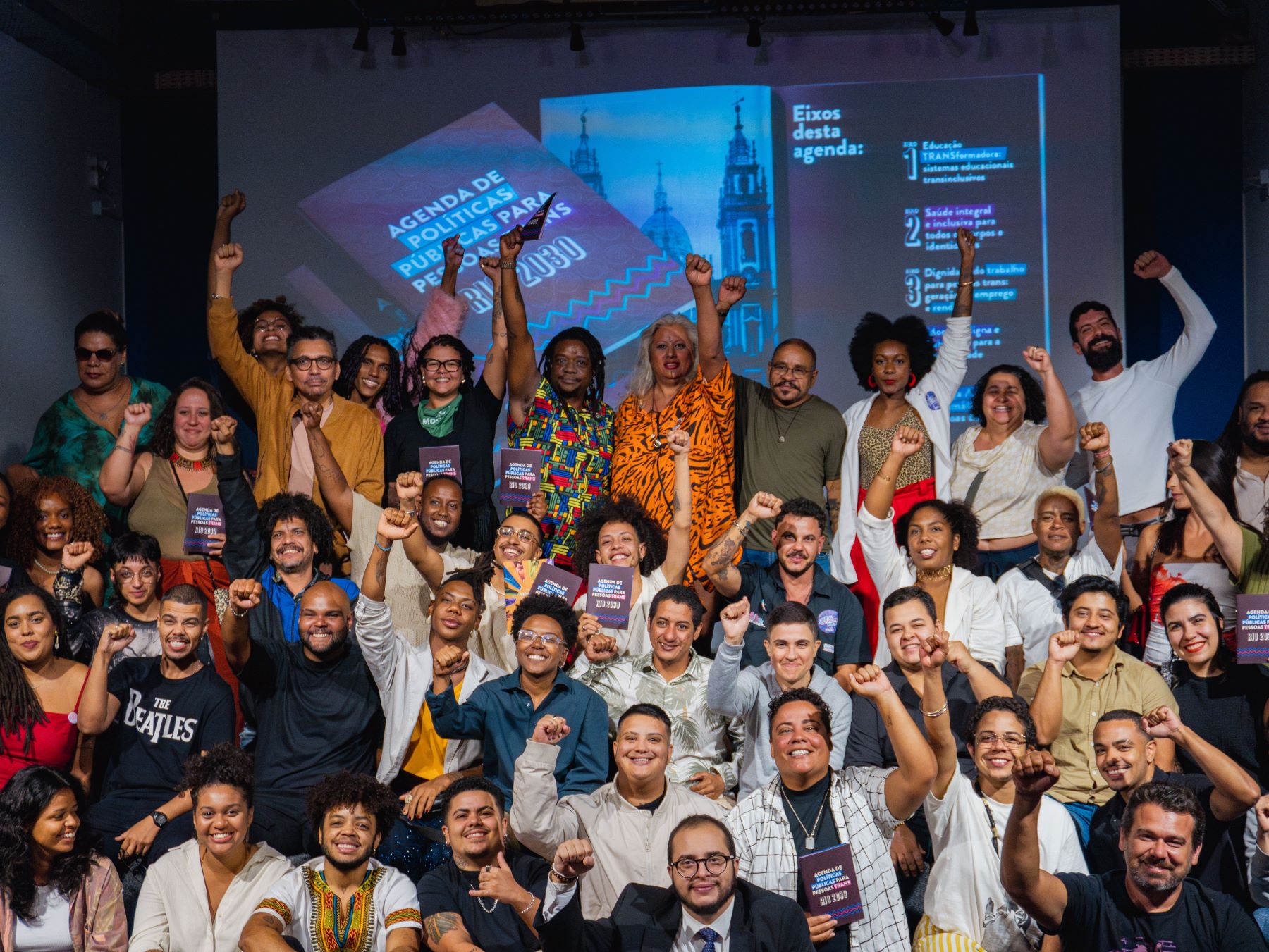 Lançamento da Agenda de Políticas Públicas de Pessoas Trans 2030: proposta de criação de programas habitacionais e sociais, para a garantia de benefícios que respeitem as especificidades da comunidade trans (Foto: Lucas Linhares)