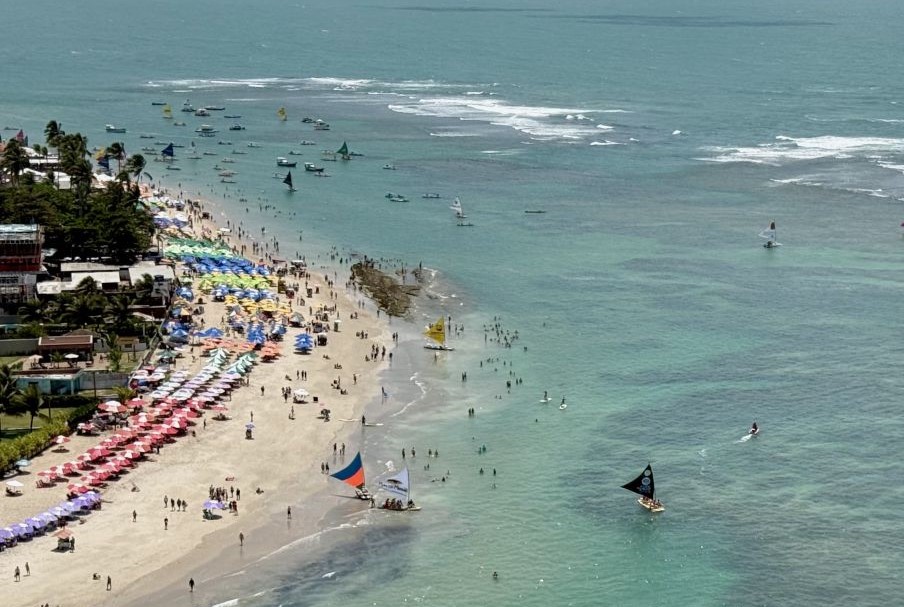 Avanço do mar em Porto de Galinhas: erosão costeira atrapalha passeios turísticos (Foto: Divulgação)