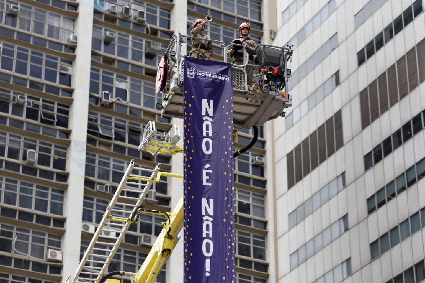 Lançamento no Rio da campanha "Não é Não! Respeite a decisão" para o Carnaval 2026: não apenas mulheres devem ser protegidas, mas também pessoas negras e LGBTQIAPN+ (Foto: Fernando Frazão / Agência Brasil)