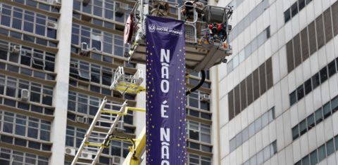 Lançamento no Rio da campanha "Não é Não! Respeite a decisão" para o Carnaval 2026: não apenas mulheres devem ser protegidas, mas também pessoas negras e LGBTQIAPN+ (Foto: Fernando Frazão / Agência Brasil)