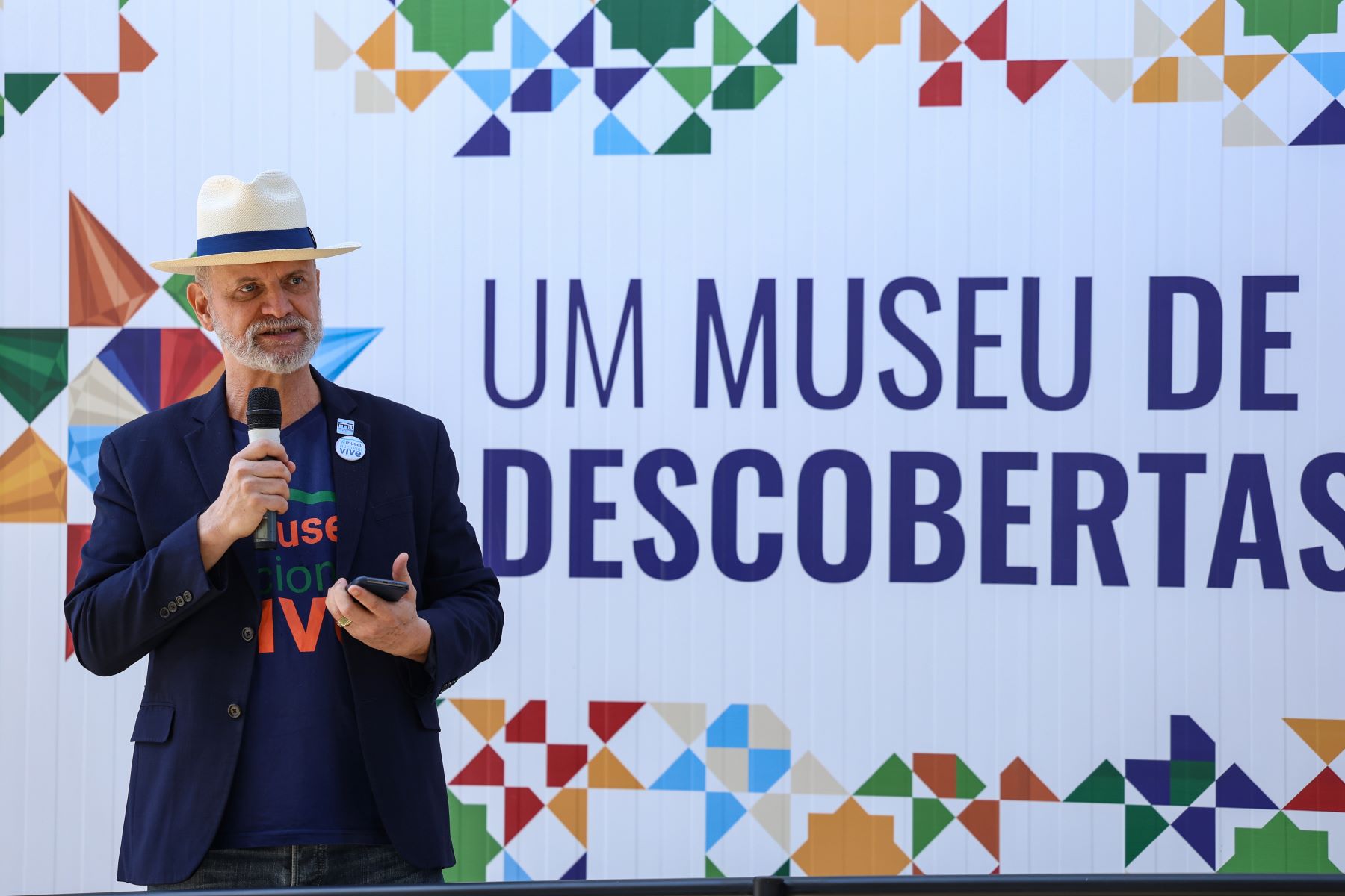 Alexander Kellner, então diretor do Museu Nacional, durante evento para a reconstrução do espaço: museus precisam dialogar com a sociedade (Foto: Tomaz Silva/Agência Brasil - 29/08/2024)
