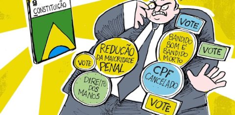 Letalidade policial: segurança pública nas eleições 2026 (Ilustração: Junião / Ponte Jornalismo)