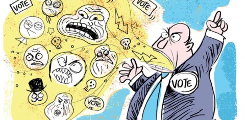 Candidato focado em matar e punir falha com crianças e adolescentes (Ilustração: Junião / Ponte Jornalismo)