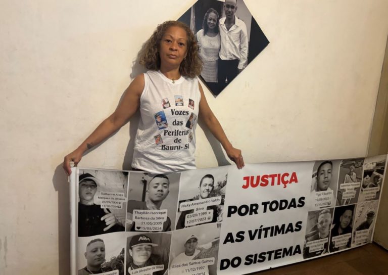 Maria Aparecida Santos, do movimento Vozes das Periferias: mães transformam luto em mobilização política contra a violência policial (Foto: Samara Meneses)